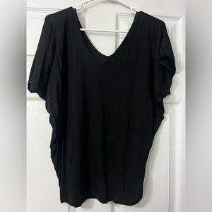 Womens Vanity Vneck drop shoulder top SMALL‎